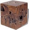 vidaXL Hocker 2 Stk. Braun 40x40x45 cm Massivholz Teak 274355 Bild 5