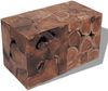 vidaXL Hocker 2 Stk. Braun 40x40x45 cm Massivholz Teak 274355 Bild 2