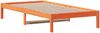 vidaXL Tagesbett ohne Matratze Wachsbraun 80x200 cm Massivholz Kiefer 844406 Bild 3