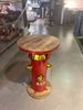 More2Home Beistelltisch Hydrant, Metall Feuerwehr-rot, Mangoholz, rund 38 cm Bild 4