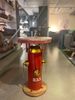 More2Home Beistelltisch Hydrant, Metall Feuerwehr-rot, Mangoholz, rund 38 cm Bild 5