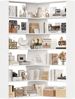 Homfa Bücherregal Eckregal Standregal Eck-Bücherregal, mit 6 Ebenen aus Holz, 90x90x190,5cm Bild 1