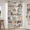Homfa Bücherregal Eckregal Standregal Eck-Bücherregal, mit 6 Ebenen aus Holz, 90x90x190,5cm Bild 4