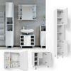 Badmöbel-Set Fynn Weiß Hochglanz 3 Teile, mit Hochschrank Vicco Bild 2