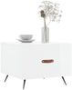 vidaXL Couchtisch Hochglanz-Weiß 50x50x40 cm Holzwerkstoff 829336 Bild 3