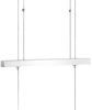 LED Hängeleuchte, Stahl, Glas satiniert, dimmbar, L 110 cm Bild 5