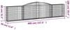 vidaXL Gabione mit Hochbogen 400x30x80/100 cm Verzinktes Eisen 153524 Bild 5