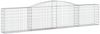 vidaXL Gabione mit Hochbogen 400x30x80/100 cm Verzinktes Eisen 153524 Bild 2