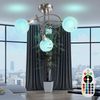 RGB LED Deckenlampe mit Glas Schirmen für Ihr Wohnzimmer Bild 2