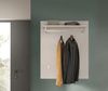 xonox. home Garderobe Solero X7WA9621 Wandgarderobe Garderobenpaneel in Weiß Nachbildung und weiß Hochglanz tiefzieh, ca. B/H/T: 80 x 96 x 25 cm Bild 5