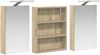 vidaXL Badezimmerschrank-Set 3 pcs 100 x 10,5 x 50 cm Holzwerkstoff 3403690 Bild 5