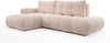 AX LIVING Ecksofa mit Schlaffunktion Hosio, 288 cm, hellcreme-rosa Polsterung Links Bild 3