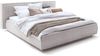 KAWOLA Bett CARLO Polsterbett Stoff hellgrau 140x200cm Bild 3