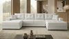Ecksofa MODENA 320 cm x 185 cm – Stoff: ECO CAYENCE Weiss 1111 Farbe: Weiß Bild 3