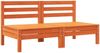 vidaXL Gartensofa ohne Armlehnen mit Kissen 2 Stk. Wachsbraun Kiefer 838162 Bild 4
