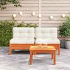 vidaXL Gartensofa ohne Armlehnen mit Kissen 2 Stk. Wachsbraun Kiefer 838162 Bild 3