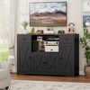 HOMECHO Sideboard, Küchenschrank mit verstellbare Ablagen und Mikrowellenregal Bild 3