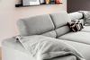 KAWOLA Sofa DELIA Ecksofa Cord hellgrau Recamiere rechts 74 x 219 x 276 cm Bild 2