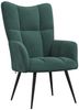 vidaXL Relaxsessel Dunkelgrün Samt [328075] Bild 2