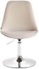 CLP Esszimmerstuhl Maverick Samt drehbar und stufenlos verstellbar,creme chrom Bild 2