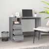 vidaXL Schreibtisch mit Schubladen Grau Sonoma 102x50x76 cm 823038 Bild 3