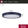 Paulmann No. 70986 LED Panel Abia rund 300mm 22W 2700K Nachtblau Bild 2