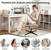 Schneidersitz Stuhl mit Dicker Polsterung Höhenverstellbarer Drehstuhl Bürostuhl Grau Bild 3