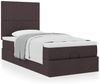 vidaXL Ottoman-Bett mit Matratze Dunkelbraun 100x200 cm Stoff 3313053 Bild 4