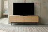 KAWOLA Lowboard AVRIL TV-Board 4 Türen Eiche braun 56 x 40 x 200 cm Bild 2