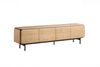 KAWOLA Lowboard AVRIL TV-Board 4 Türen Eiche braun 56 x 40 x 200 cm Bild 3