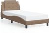 vidaXL Bettgestell ohne Matratze "Zadar" Cappuccino-Braun 100x200 cm Kunstleder 3208167 Bild 2
