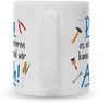 GRAVURZEILE Tasse mit Spruch - Wenn Papa es nicht reparieren kann, Keramik, Farbe: Weiß Bild 3