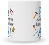 GRAVURZEILE Tasse mit Spruch - Wenn Papa es nicht reparieren kann, Keramik, Farbe: Weiß Bild 2