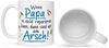 GRAVURZEILE Tasse mit Spruch - Wenn Papa es nicht reparieren kann, Keramik, Farbe: Weiß Bild 4