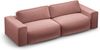 Micadoni Sofa Victor 3-Sitzer Samt Rosa Bild 3