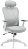 Vente-unique - SORLITA Office chair Stoff GrauWeiß - B 67 cm x H 121 cm113 cm x L 63 cm Bild 4