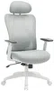 Vente-unique - SORLITA Office chair Stoff GrauWeiß - B 67 cm x H 121 cm113 cm x L 63 cm Bild 3