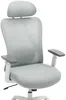 Vente-unique - SORLITA Office chair Stoff GrauWeiß - B 67 cm x H 121 cm113 cm x L 63 cm Bild 5