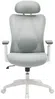 Vente-unique - SORLITA Office chair Stoff GrauWeiß - B 67 cm x H 121 cm113 cm x L 63 cm Bild 2
