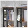 Vasagle Bücherregal mit 6 Fächern, Spanplatte / Stahl vintagebraun-schwarz, 120 x 33 x 80 cm Bild 4