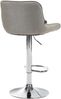 CLP Barhocker Vonore Stoff Höhenverstellbar Und 360 Grad Drehbar,taupe chrom Bild 5