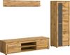 INOSIGN Wohnwand Aosta, Breite 235cm, bestehend aus Lowboard, Wandboard, Vitrine, (3-St), Wohnwand, Kombination, Anbauwand, Möbel Set, Schrankwand, Möbel Kombi Bild 2
