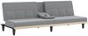vidaXL Schlafsofa mit Getränkehaltern Hellgrau Stoff 351863 Bild 5