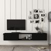 Fernsehschrank Paltamo 180x31x29,5cm Schwarz [en. casa] Bild 3