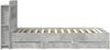 vidaXL Bettgestell mit Stauraum Betongrau 90 x 190 cm Holzwerkstoff 3434005 Bild 5