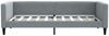 vidaXL Tagesbett mit Matratze Hellgrau 90x190 cm Stoff 3196570 Bild 4