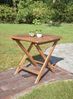 Gartentisch TOBI klappbar - Akazie, Braun, 50x50x50cm | Garten Klapptisch Beistelltisch Wetterfest Outdoor Tisch Bild 2