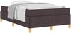 vidaXL Bettrahmen mit Matratze Dunkelbraun 120 x 200 cm Stoff 3398930 Bild 3