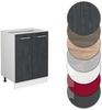 Küchenunterschrank R-Line Schwarz Beton 60 cm AP Eiche Vicco Bild 5