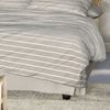 Irisette Easy Soft-Seersucker Bettwäsche 135x200 Streifen beige weiß 8548-80 Bild 4